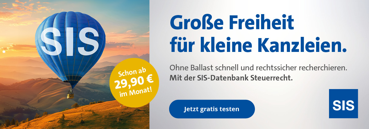 SIS-Datenbank Steuerrecht